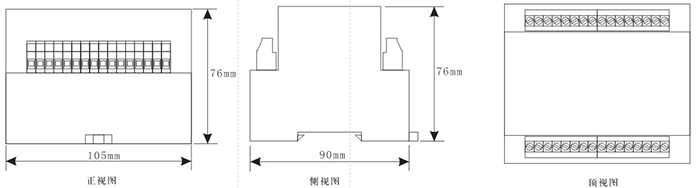 DCS-12外形尺寸及安裝開(kāi)孔圖