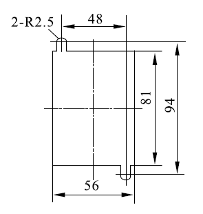 DZ-700/5300安裝開孔尺寸圖