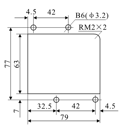 DZ-3E/44、DZ-3E/44J安裝開孔尺寸圖