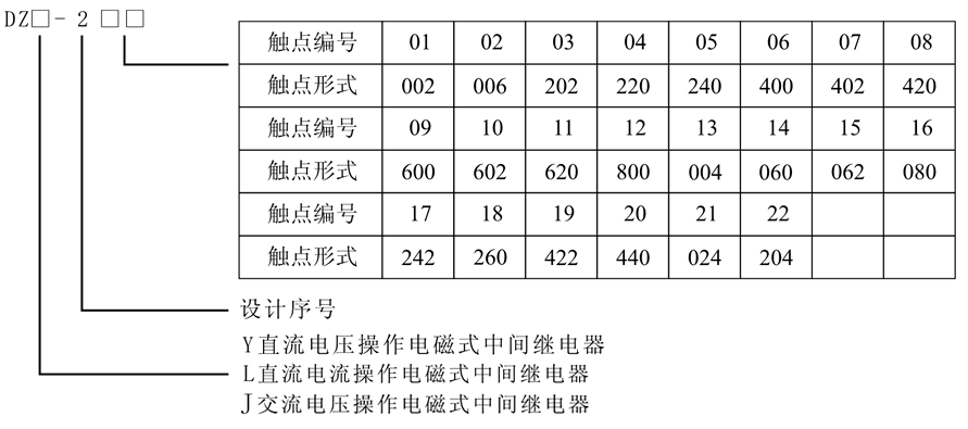 DZY-218X型號(hào)及含義