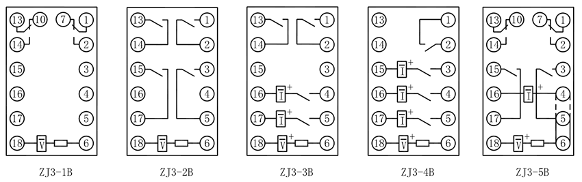 ZJ3-1B內部接線圖