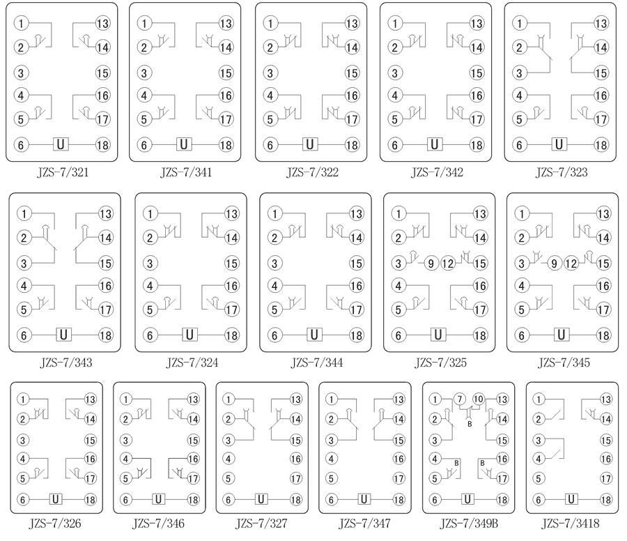 JZS-7/322內部接線圖