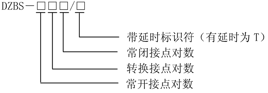 DZBS-004型號(hào)分類及含義