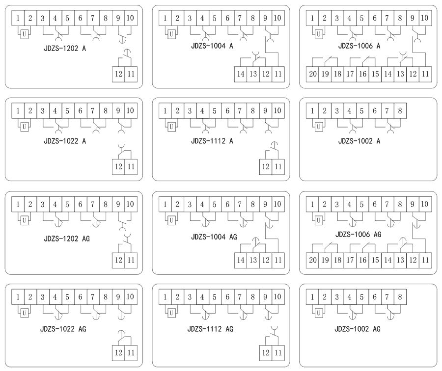 JDZS-1002AG內部接線圖