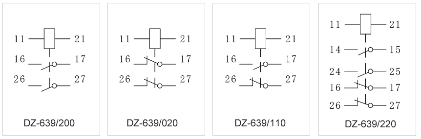 DZ-639/110內(nèi)部接線圖