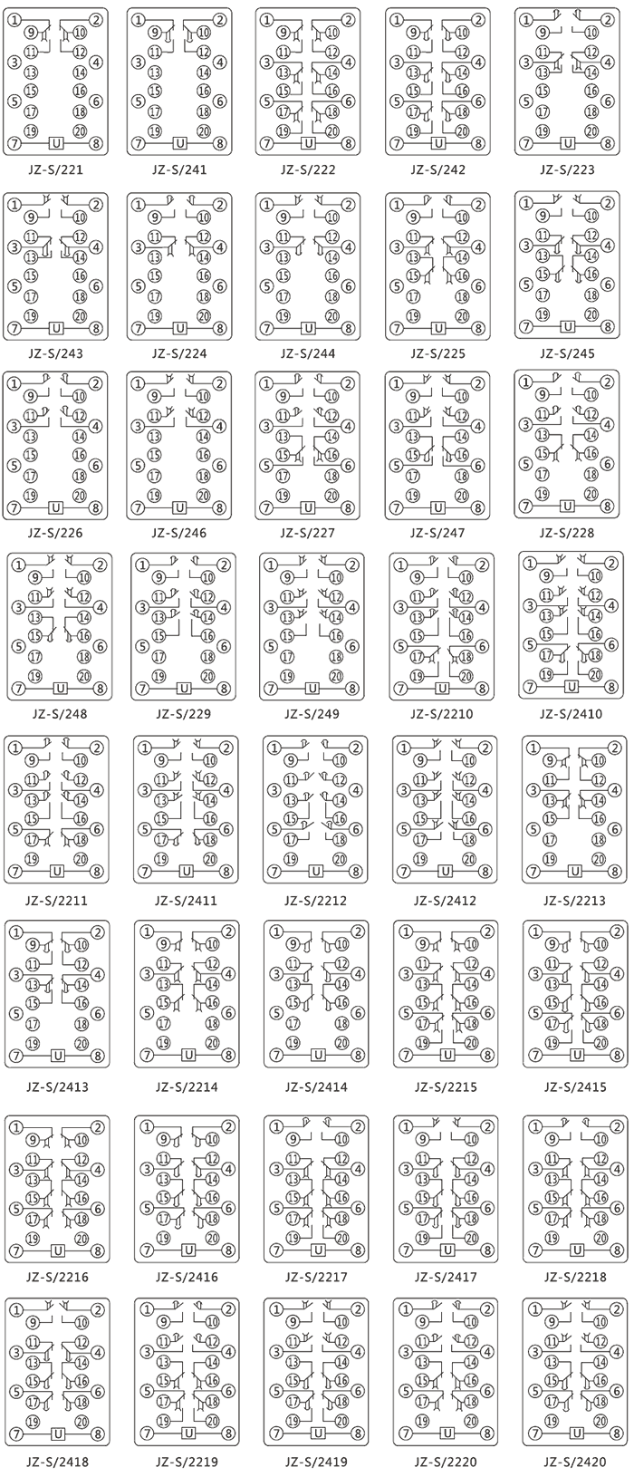 JZ-S/228內(nèi)部接線圖