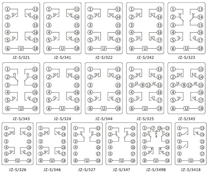 JZ-S/321內(nèi)部接線圖