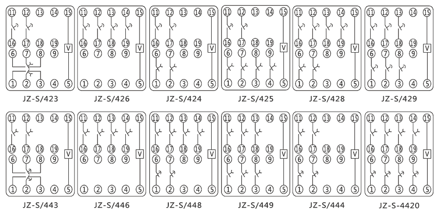 JZ-S/424內(nèi)部接線圖