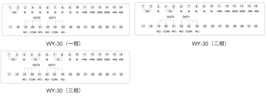 WY-35C1內(nèi)部接線(xiàn)圖